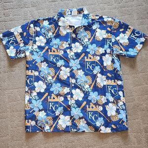 Kansas City Royals Hawaiian Aloha Shirt M